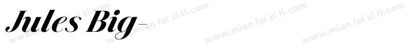 Jules Big字体转换